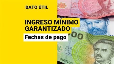 ingreso mínimo garantizado fecha de pago